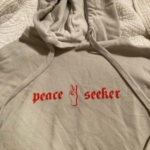 Peace seeker hoodie by seek discomfort
